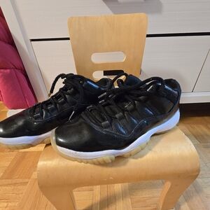 Jordan Black and White Athletic Shoes